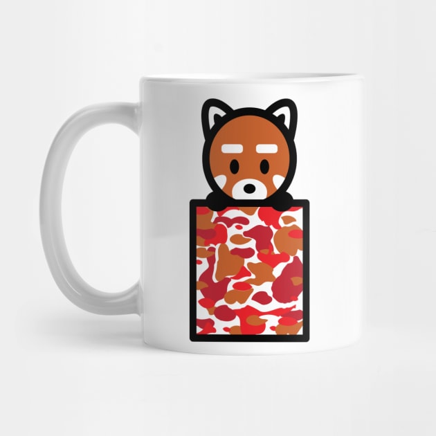 Red Panda Pocket Bambu Brand Cute Kawaii Anime Manga Animal by Bambu